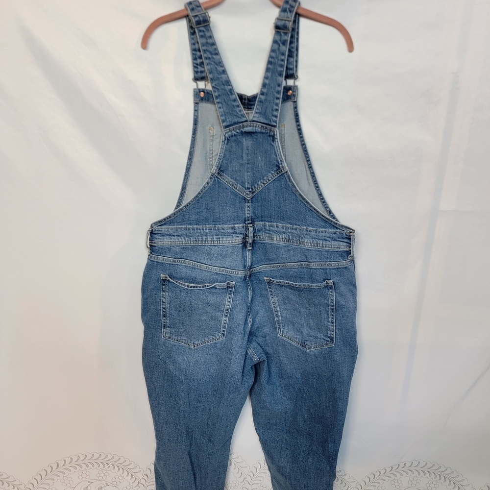 Old Navy Women's Blue Jean Overalls Size 16 - Picture 2 of 11